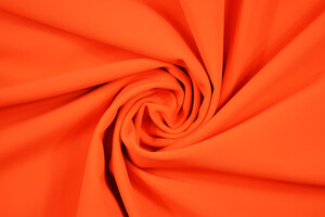Tessuto accoppiato 2mm idrorepellente arancione/pile grigio avio
