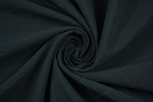 Tessuto accoppiato 2mm idrorepellente nero goffrato/pile grigio avio