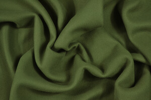 Tessuto accoppiato jersey nero/pile verde militare 3 mm