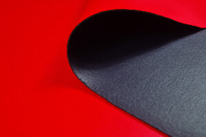 Neoprene leggero bi-foderato nero rosso/viola 1,5 mm