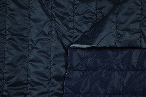 Trapuntato idrorepellente ripstop blu double face