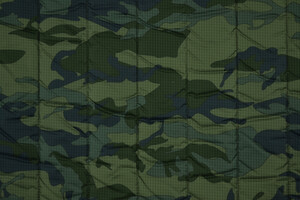 Trapuntato idrorepellente ripstop double face mimetico/verde militare