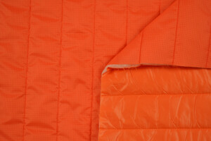 Trapuntato idrorepellente ripstop arancione double face