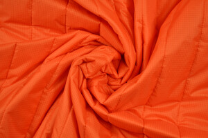 Trapuntato idrorepellente ripstop arancione double face