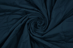 Trapuntato blu opaco idrorepellente double face