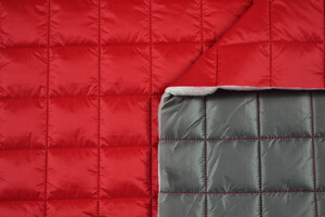 Trapuntato idrorepellente double face rosso/grigio