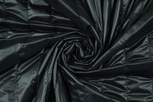 Trapuntato idrorepellente ripstop nero double face