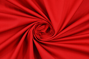 Gabardine puro cotone rosso rubino