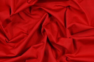 Gabardine puro cotone rosso rubino