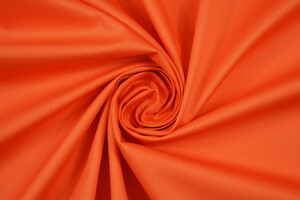 Twill leggero di cotone stretch rosso arancio