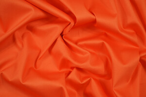 Twill leggero di cotone stretch rosso arancio