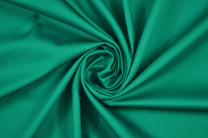 Twill di cotone stretch verde smeraldo
