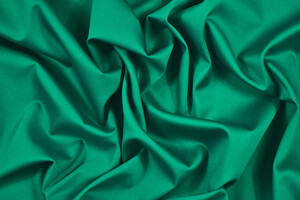 Twill di cotone stretch verde smeraldo