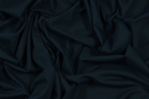 Jersey di cotone bi-stretch blu scurissimo