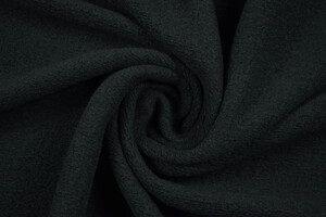Maglia misto lana cardata nera spessa 530g