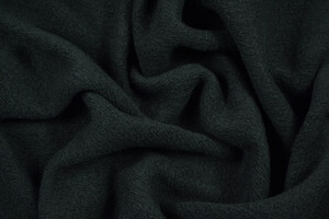 Maglia misto lana cardata nera spessa 530g