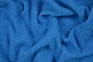 Tessuto Pile azzurro double face