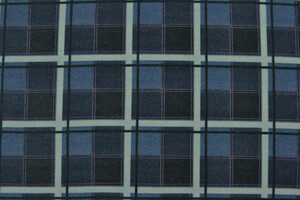 Tessuto pile a quadri blu