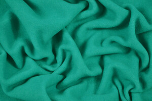 Tessuto Pile stretch verde giada