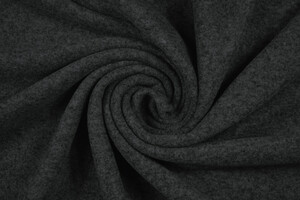 Pile cotone e lana grigio scuro