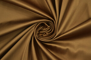 Raso duchessa in misto cotone stretch marrone rame