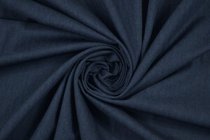 Spigato di puro cotone blu