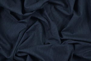 Spigato di puro cotone blu