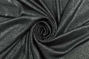 Georgette nera argentata