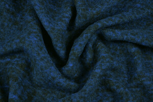 Lana cotta sottile pura lana screziata blu e nera