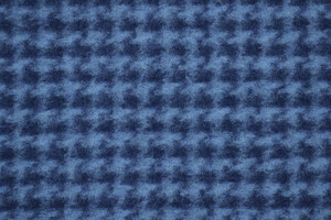 Lana cotta, con motivo pied de poule in blu e azzurro