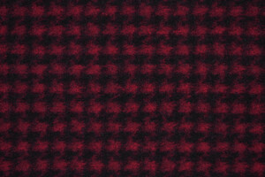 Lana cotta pied de poule nero e magenta