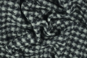 Lana cotta pied de poule nero e grigio chiaro