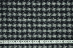 Lana cotta pied de poule nero e grigio chiaro