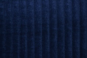 Trapuntato double face con ciniglia blu