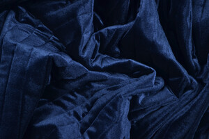 Trapuntato double face con ciniglia blu