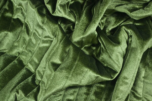 Trapuntato double face con ciniglia verde oliva