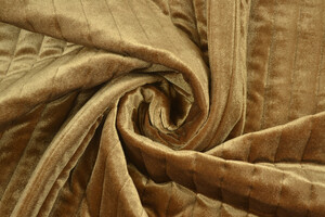 Trapuntato double face con ciniglia marrone chiaro