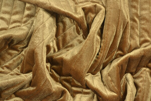 Trapuntato double face con ciniglia marrone chiaro