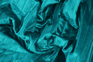 Trapuntato double face con ciniglia verde ottanio