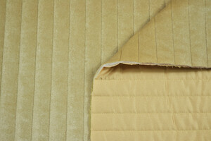 Trapuntato double face con ciniglia beige