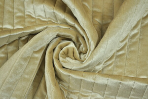 Trapuntato double face con ciniglia beige