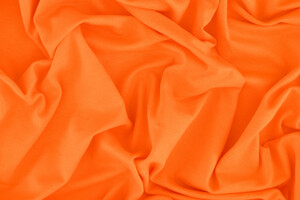 Jersey piqué di cotone leggero arancione