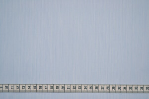 Cotone camiceria puro cotone bianco a righine azzurre