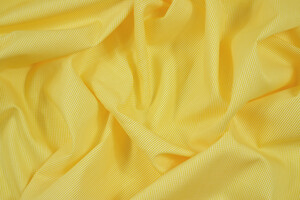 Popeline da camiceria in puro cotone micro-check bianco e giallo