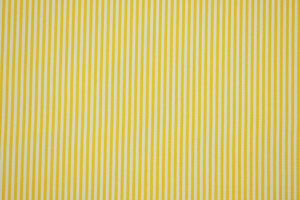 Popeline di puro cotone a righe tinto filo giallo scuro