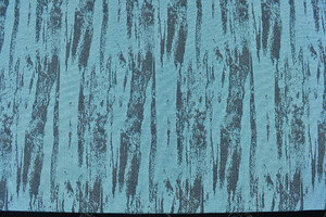 Tessuto jacquard trama grossa striato celeste e grigio