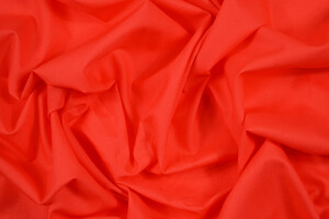 Tela leggera di cotone rosso arancio