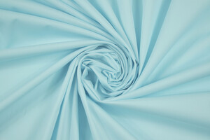 Popeline di cotone stretch celeste