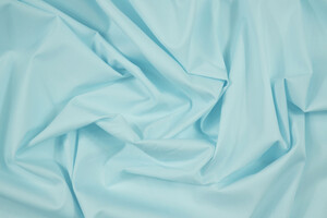 Popeline di cotone stretch celeste