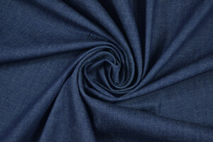 Denim blu puro cotone morbido 530g